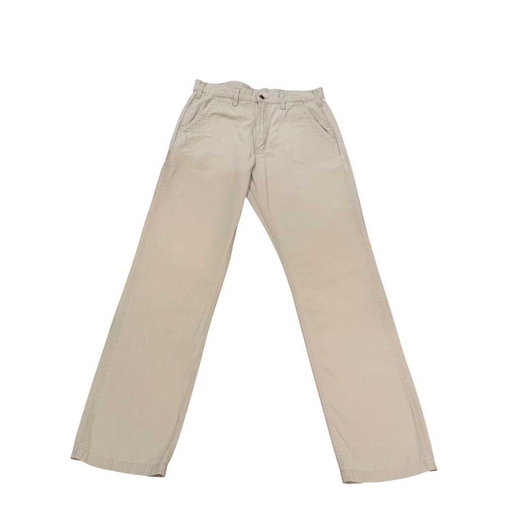Carhartt B159 Canvas Carpenter Work Pants Khaki Men's Tag 33x36